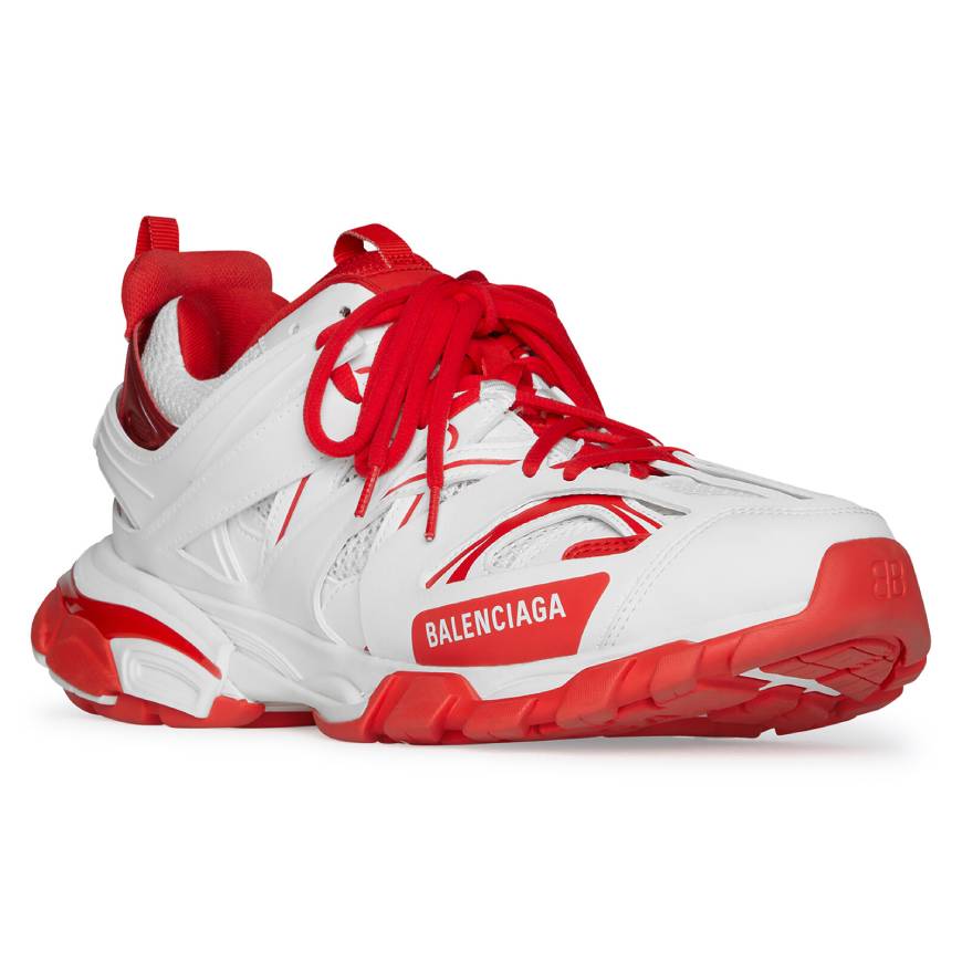 WOMEN'S TRACK TRAINERS IN RED 