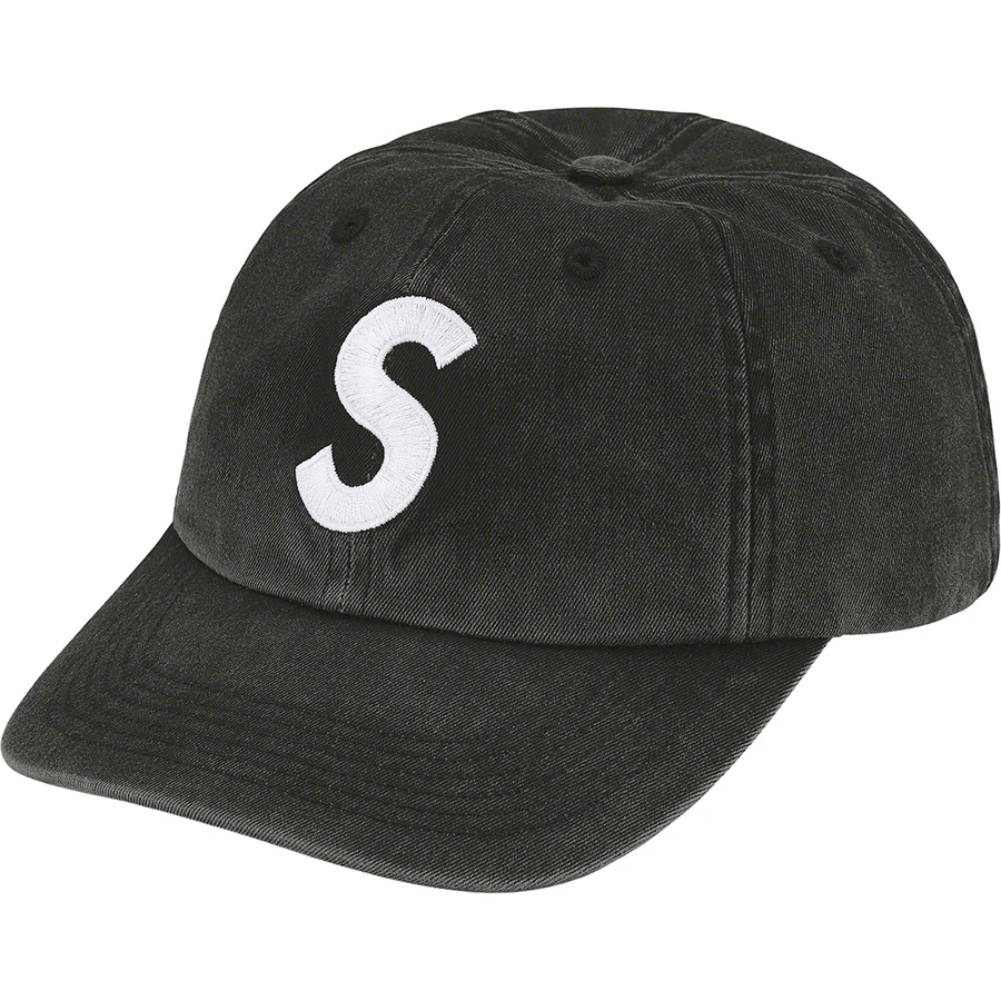 Supreme Pigment Print S Logo 6-Panel Black 