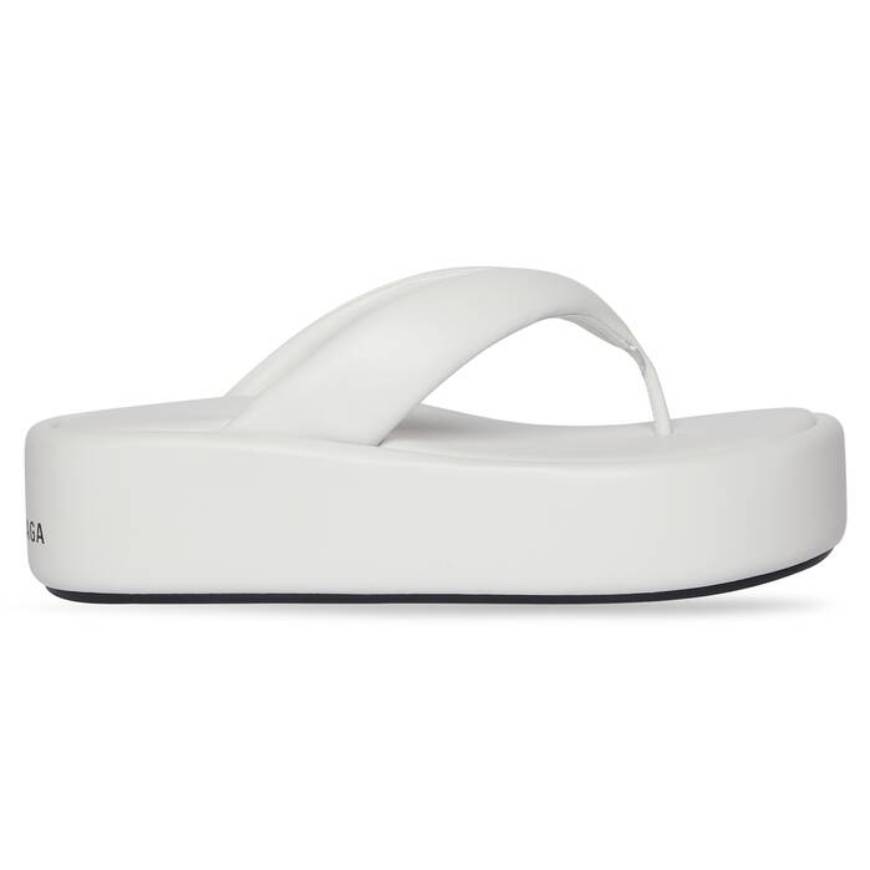 WOMEN'S RISE THONG SANDAL IN WHITE