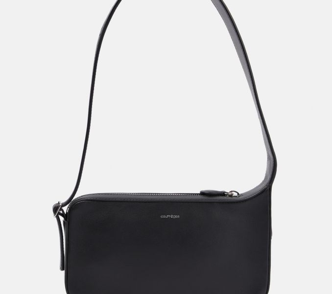 COURRÈGES Racer leather shoulder bag