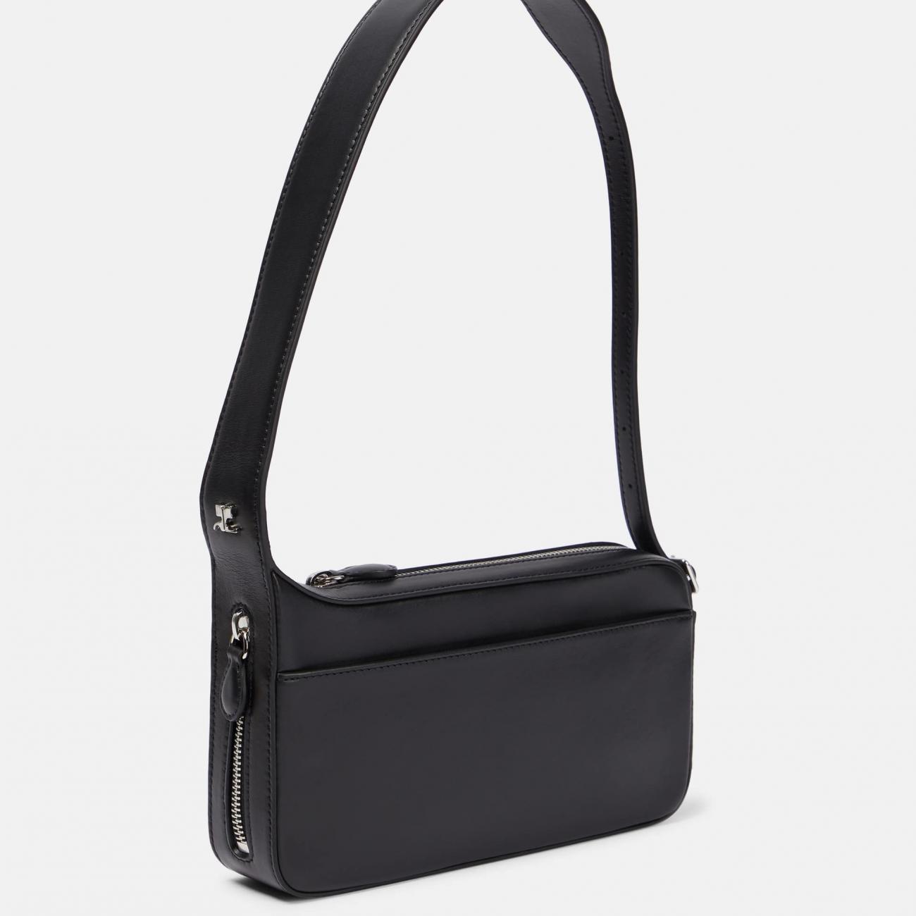 COURRÈGES Racer leather shoulder bag