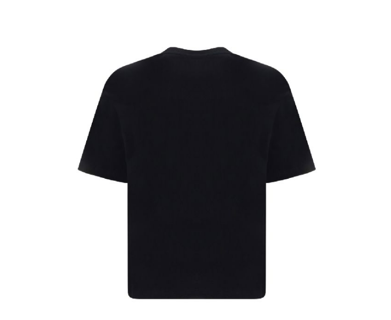 BLACK COTTON LOGO T-SHIRT