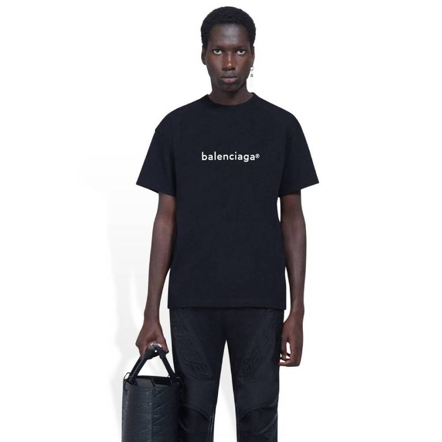 T-SHIRT FIT MEDIUM NEW COPYRIGHT POUR HOMME EN NOIR