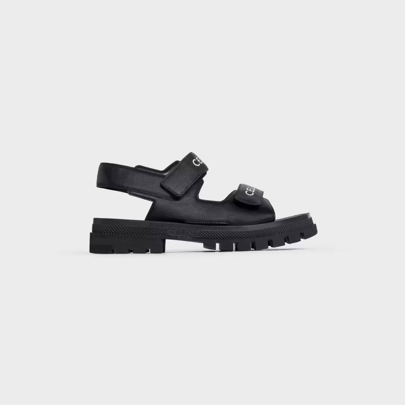 LEO SCRATCH SANDAL IN CALFSKIN BLACK