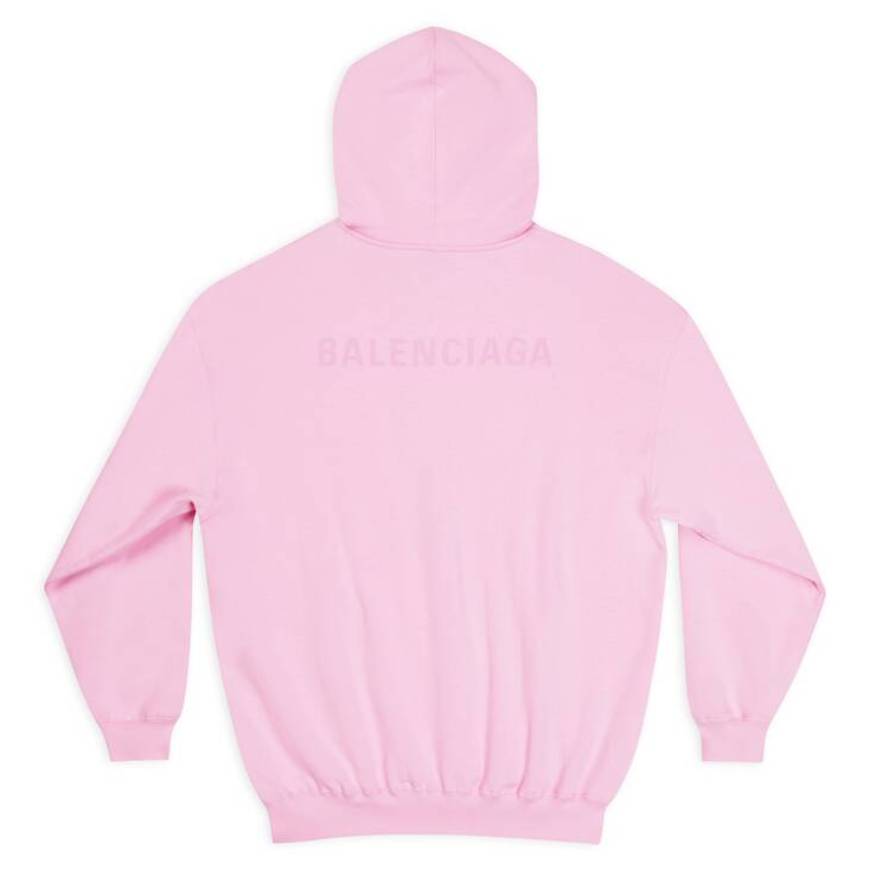 WOMEN'S BALENCIAGA HOODIE MEDIUM FIT IN PINK/WHITE