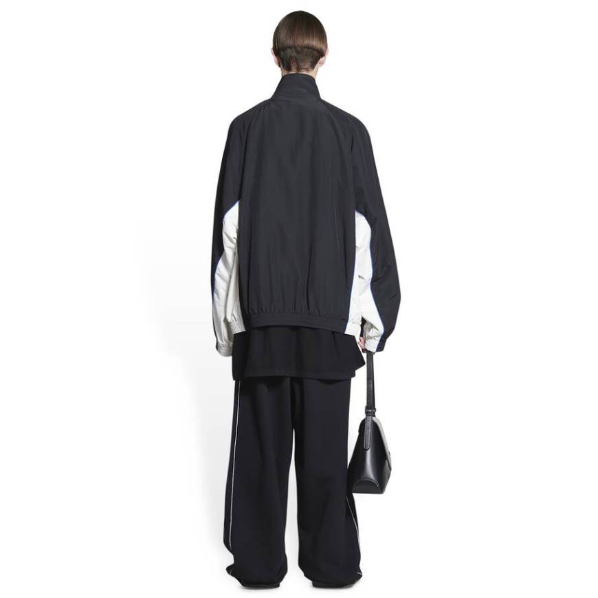 WOMEN'S SPORTY B TRACKSUIT JACKET IN BLACK