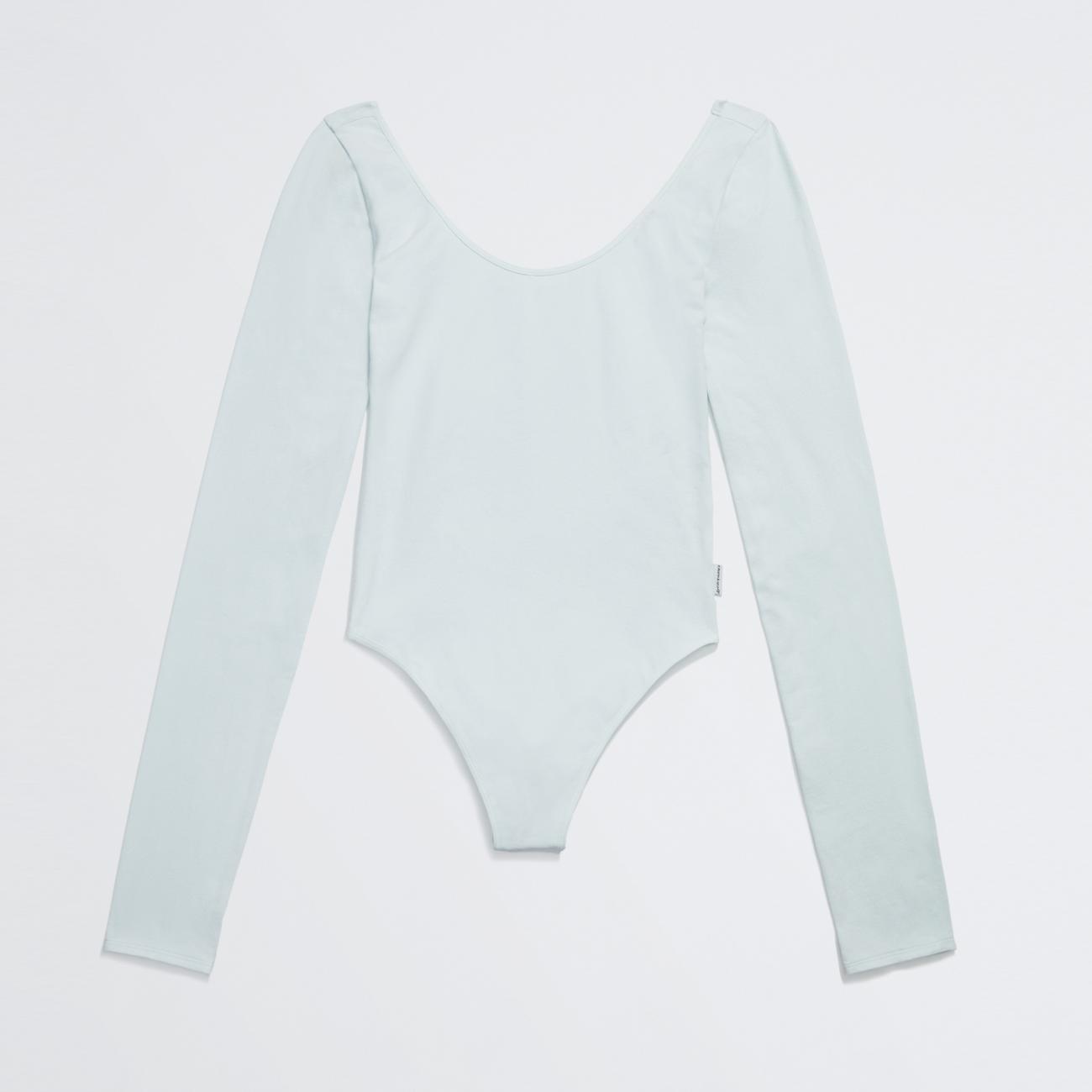 STRETCH COTTON SCOOP BACK BODYSUIT