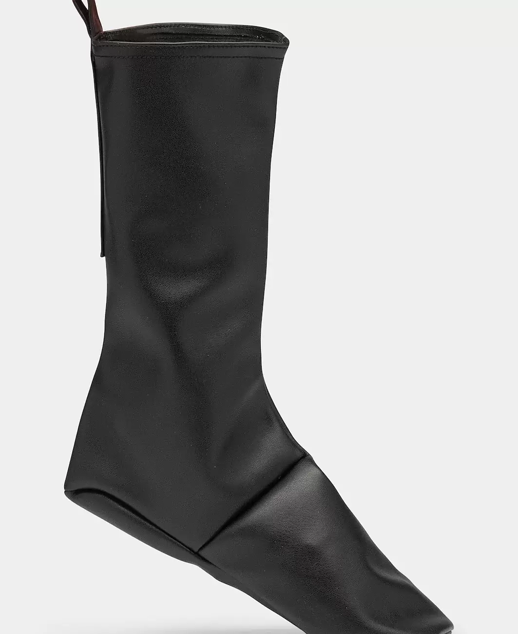 VEGAN LEATHER SOCKS Black