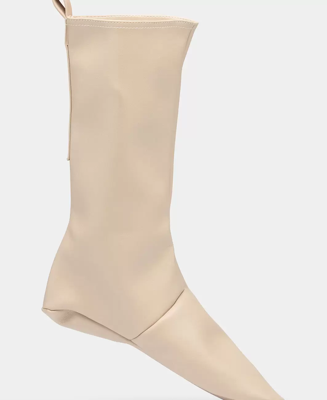 VEGAN LEATHER SOCKS Beige