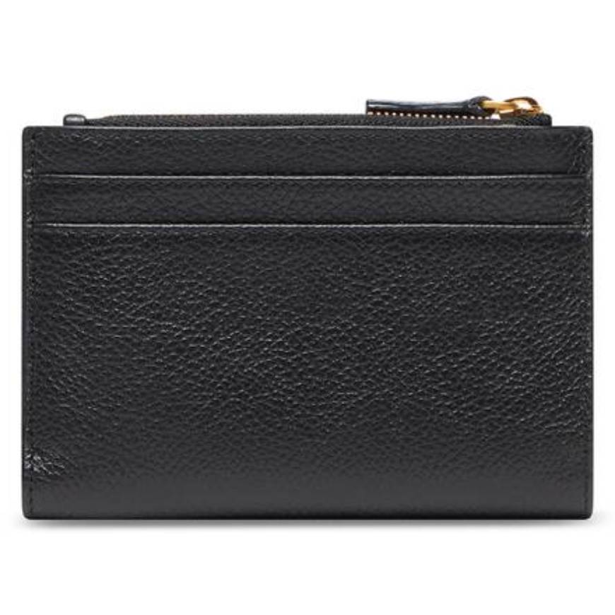 MEN'S CASH FOLDED VERTICAL CARD HOLDER IN BLACK