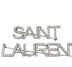 YSL crystal brooch