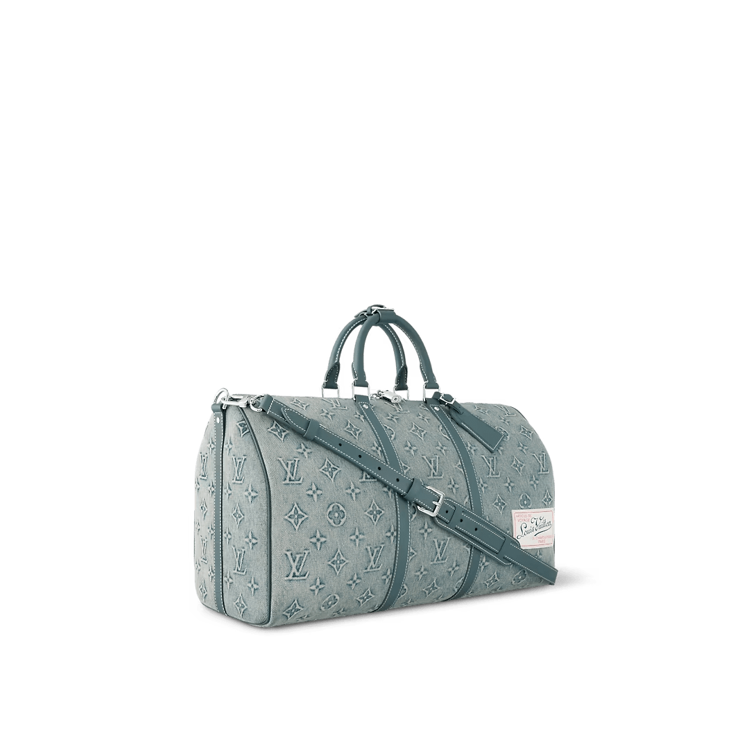 LV Denim Keepall Bandoulière 50