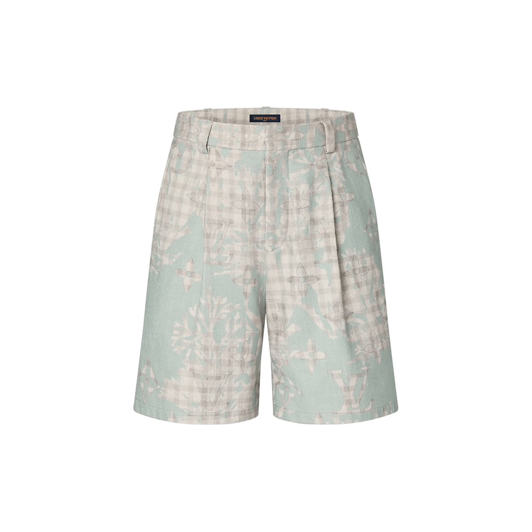 COTTON BLEND TAILORED SHORTS