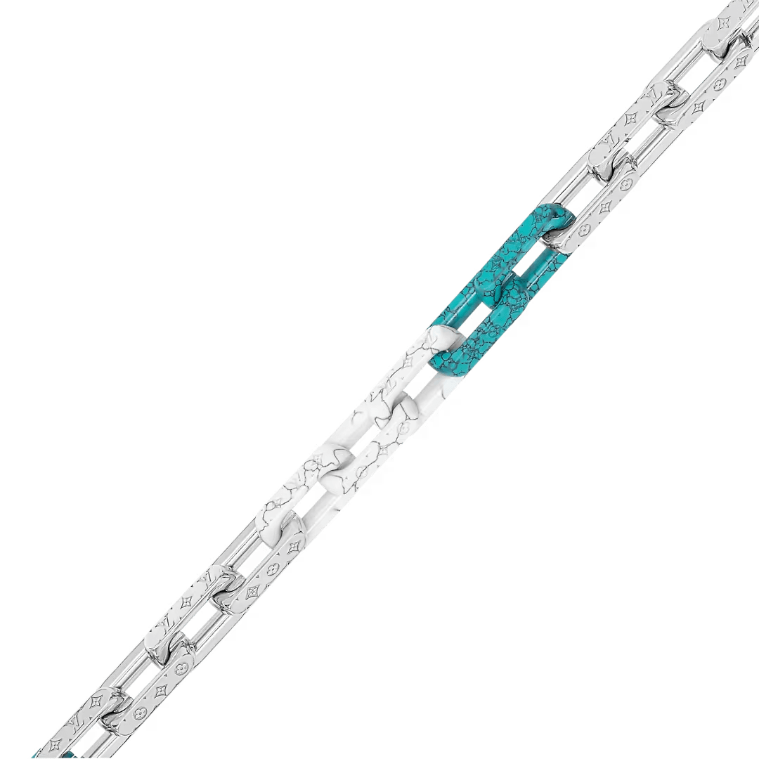 Collier Monogram Chain Stone