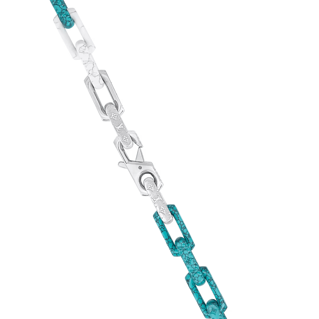 Collier Monogram Chain Stone