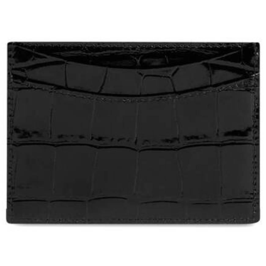 WOMEN'S HOURGLASS CARD HOLDER IN BLACK