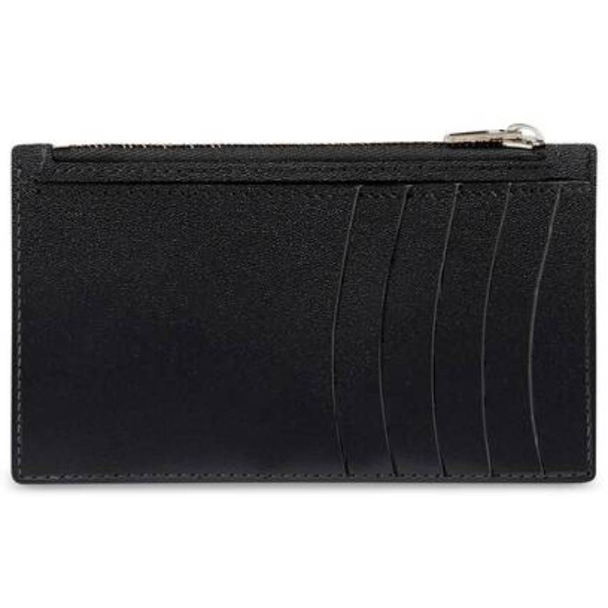 WOMEN'S HOURGLASS LONG COIN AND CARD HOLDER IN BLACK