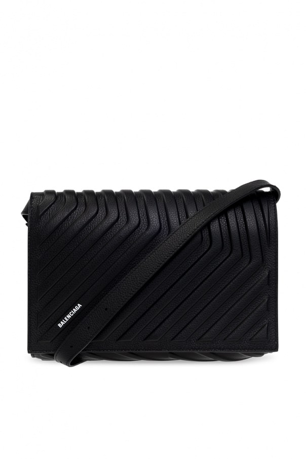 BALENCIAGA BLACK ‘CAR’ SHOULDER BAG