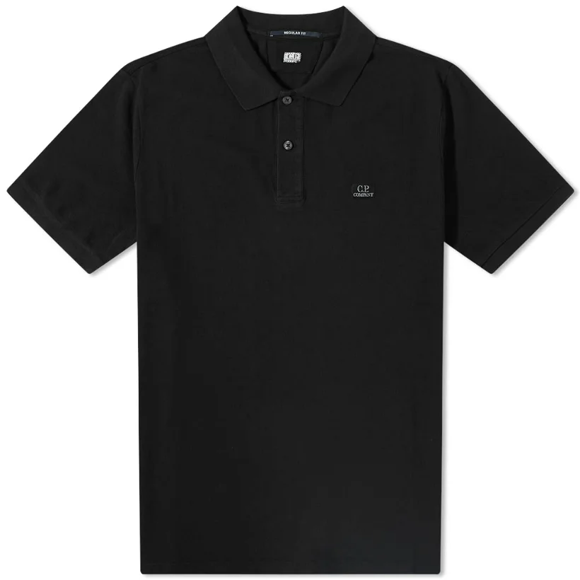 STRETCH PIQUET POLO SHIRT BLACK