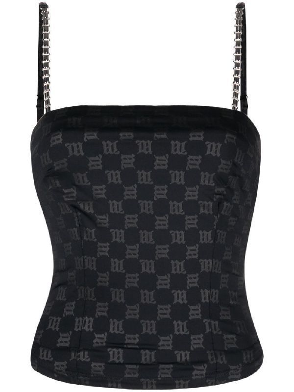 LARA monogram sleeveless top