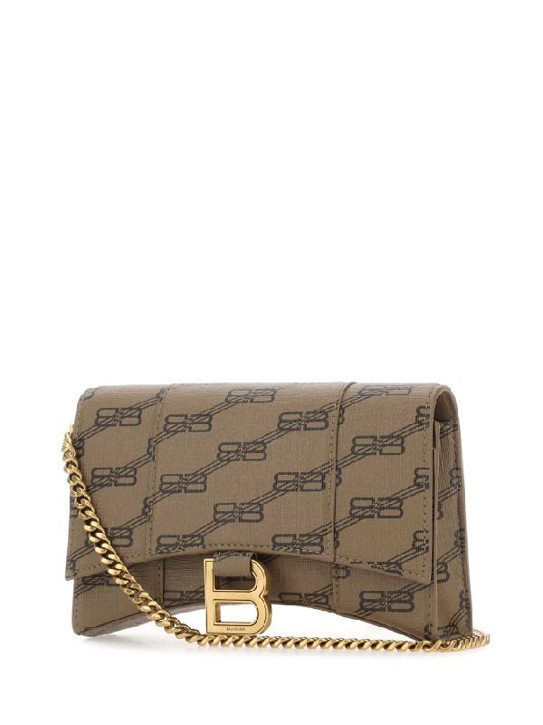BALENCIAGA BB Canvas Hourglass Chain Bag