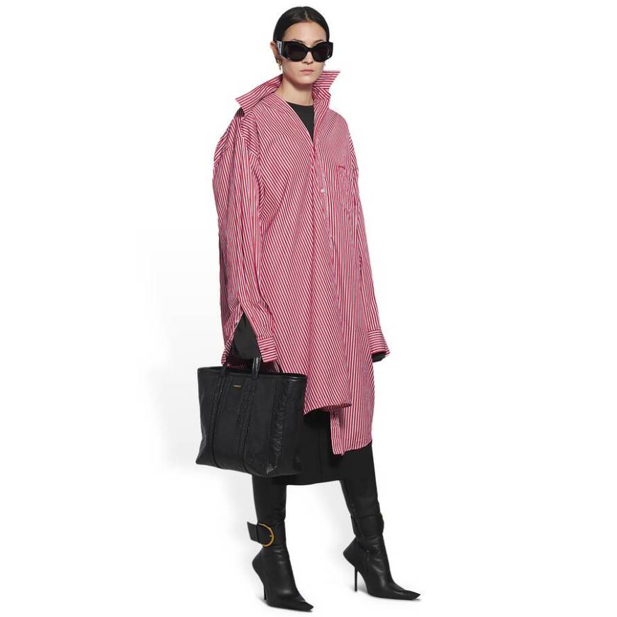 WOMEN'S BARBES MEDIUM EAST-WEST SHOPPER BAG IN BLACK