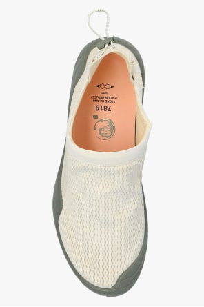 STONE ISLAND CREAM LEATHER SNEAKERS