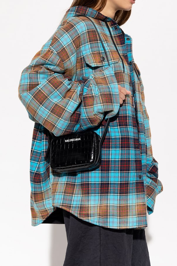 BALENCIAGA BLACK ‘EVERYDAY SMALL’ SHOULDER BAG