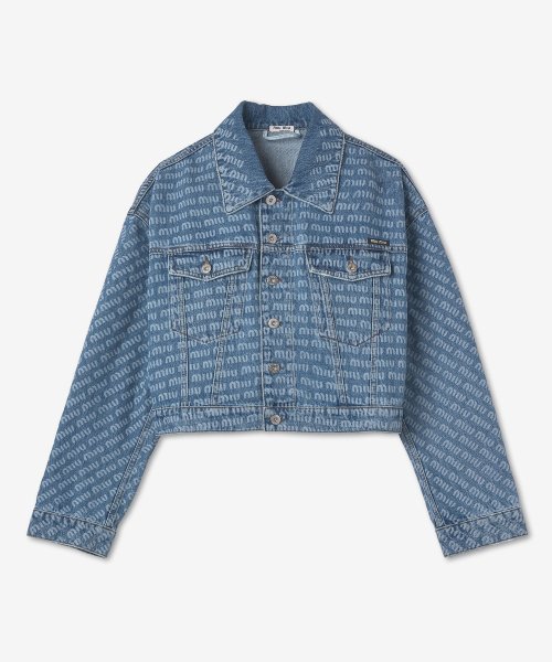 Women's Denim Blouson Jacket - Blue