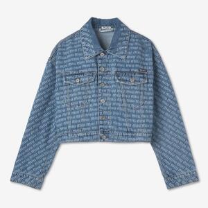 Women's Denim Blouson Jacket - Blue