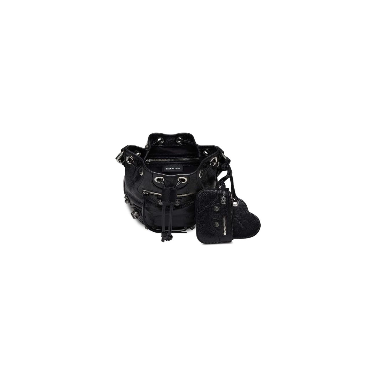 WOMEN'S LE CAGOLE XS BUCKET BAG IN BLACK