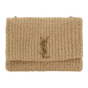 KATE raffia medium chain crossbody bag