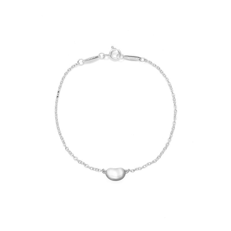 Bean Design Silver Bracelet
