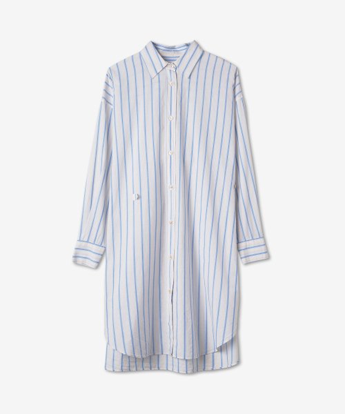 Women's Thin Shirt Dress - Ecru