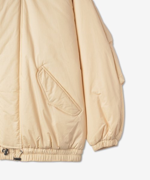 Men's Puffball Hooded Jacket - Vanilla