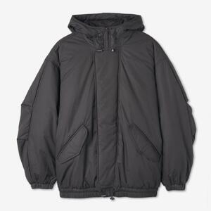 Men's Puffball Hooded Jacket - Black