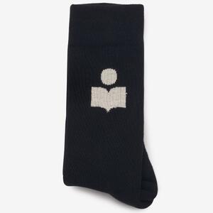 Men's Siloki Logo Socks - Black