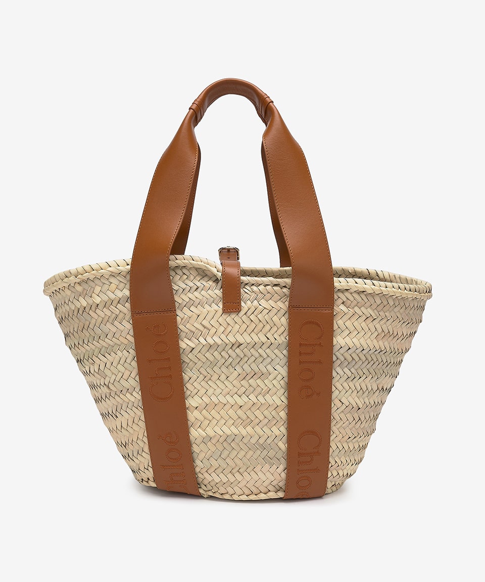 Women's Sense Basket Tote Bag - Caramel