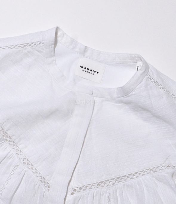 LEONARD cotton and linen top