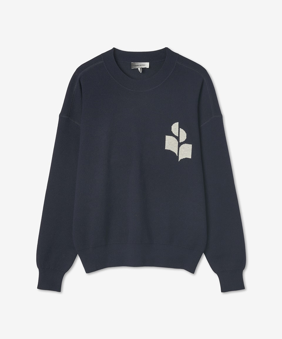 Men's Atelly Logo Knit - Midnight Blue 