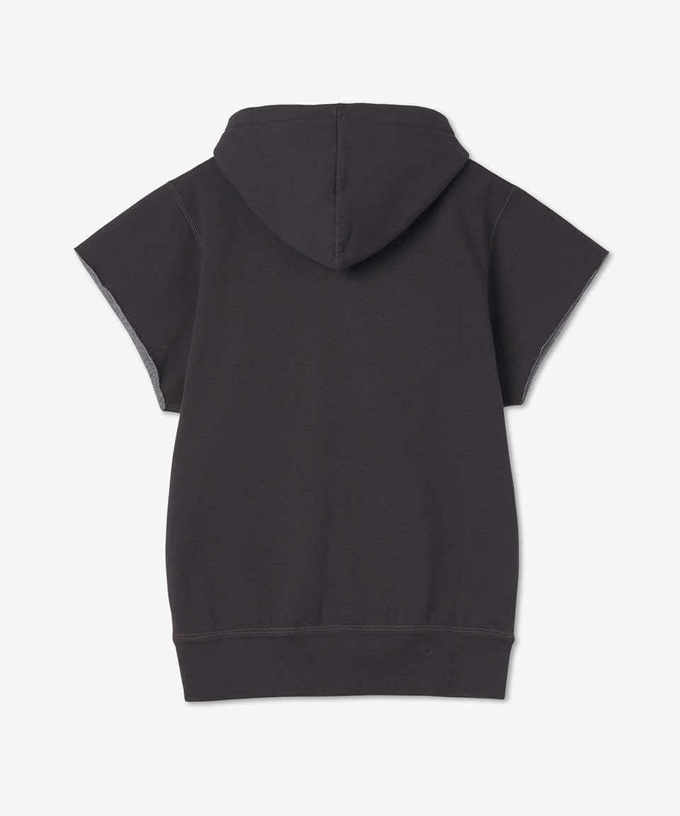 Women's Maishi Logo Short Sleeve Hoodie - Fade Night