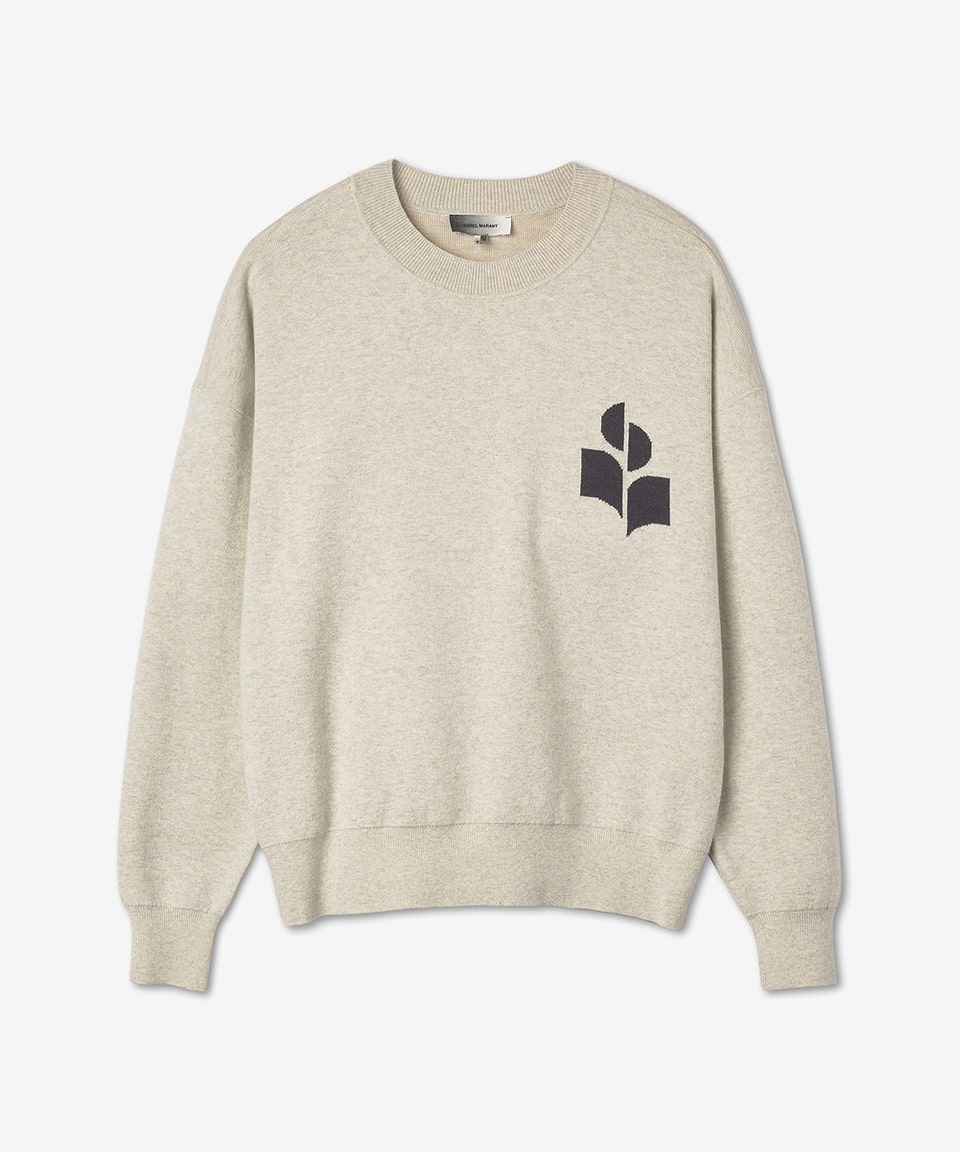 Men's Microphone Logo Knit - White