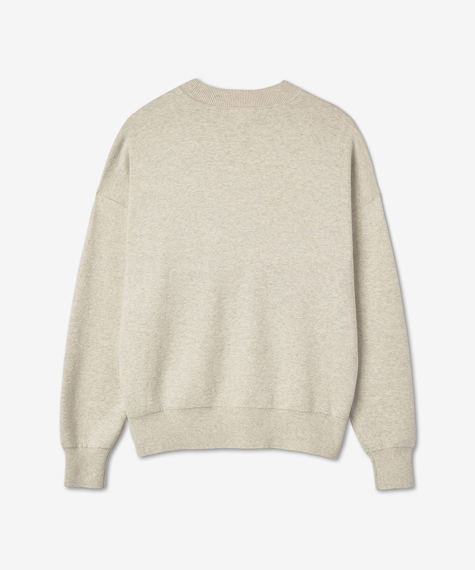 Men's Microphone Logo Knit - White