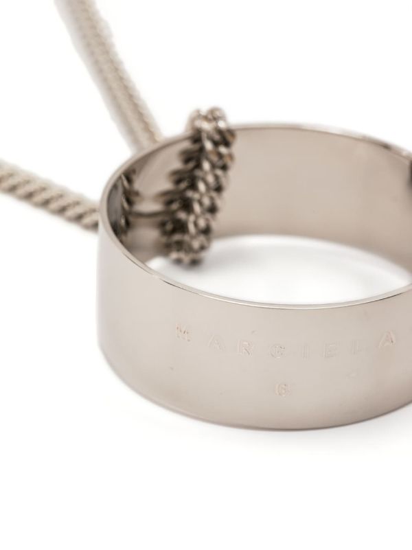 Logo Ring Large Pendant Necklace