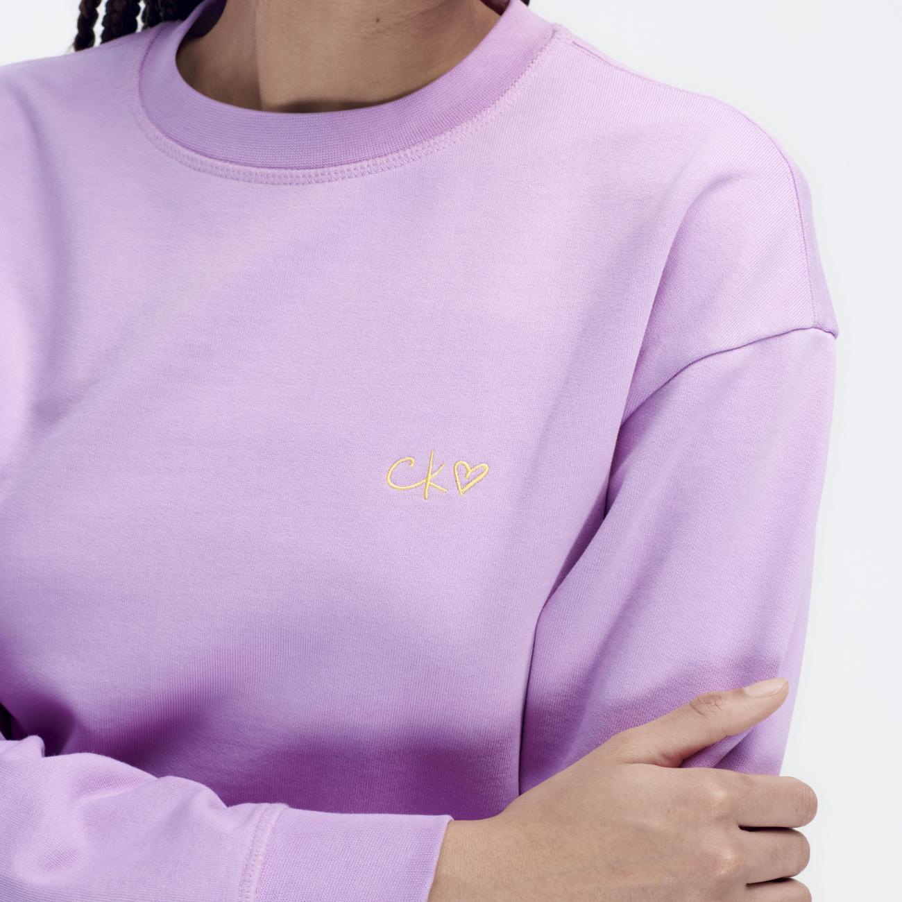 Women's Relaxed Fit Cotton French Terry Crewneck Sweatshirt