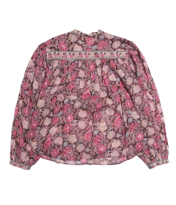 Sarika printed cotton voile top