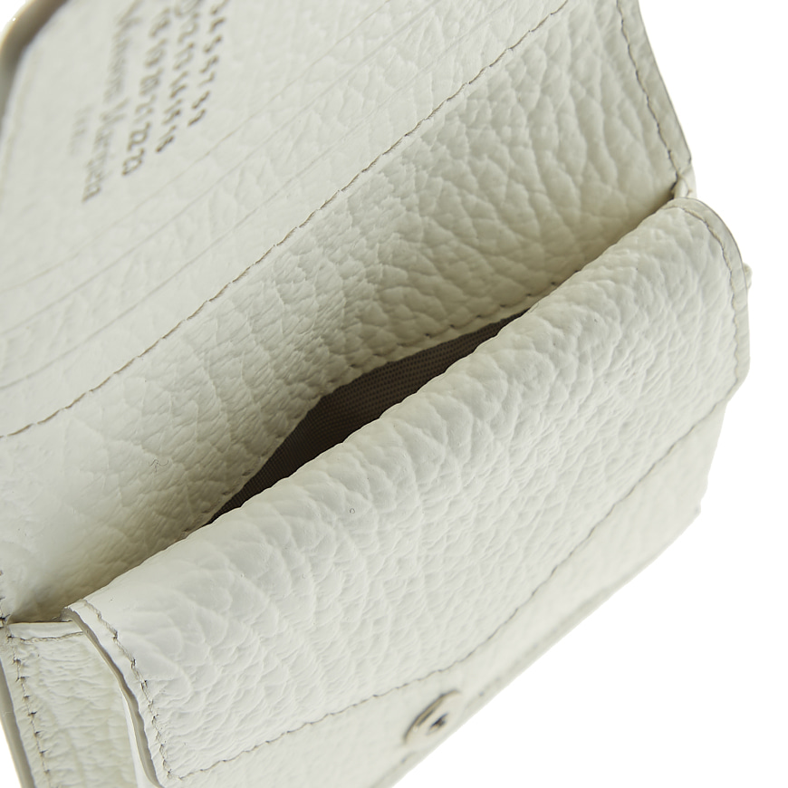 Stitched Leather Compact Bifold Wallet