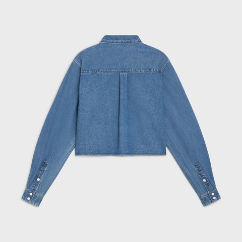 23SSCROPPED SHIRT IN UNION OCEAN WASH DENIM