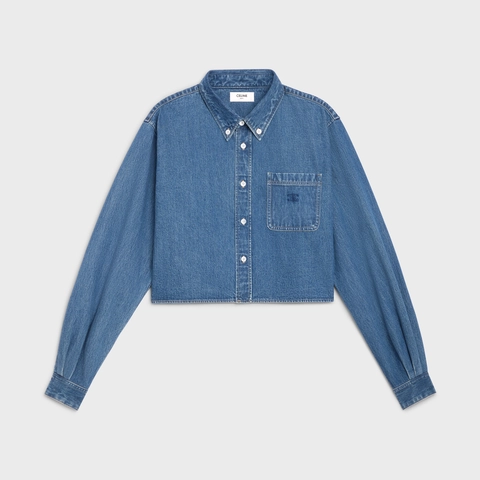 23SSCROPPED SHIRT IN UNION OCEAN WASH DENIM