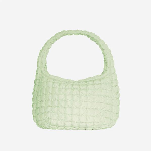 COS Quilted Oversized Shoulder Bag Green